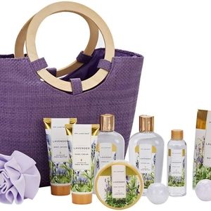 Spa luxetique lavender spa gift basket for women